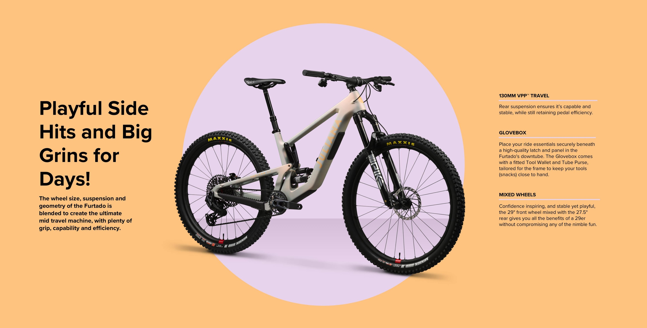 The Juliana Bicycles Furtado MX full suspension mountain bike